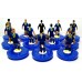 Subbuteo Andrew Table Soccer Dynamo Zagreb away kit on classic Hasbro Bases